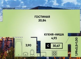 Продажа квартиры студии, 30.2 м2, Краснодар