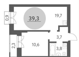 2-ком. квартира на продажу, 39.3 м2, Новосибирская область