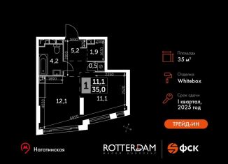 Продается 1-комнатная квартира, 35 м2, Москва, проезд Воскресенские Ворота, Тверской район