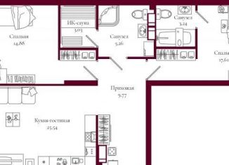 Продается трехкомнатная квартира, 80 м2, Киров, улица Свободы, 28