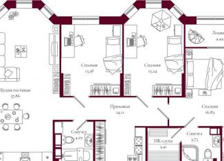 Продается 4-ком. квартира, 113 м2, Кировская область, улица Свободы, 28