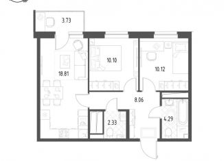 2-ком. квартира на продажу, 54.8 м2, Екатеринбург, метро Уральская