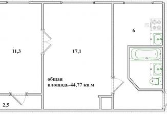 Продажа 2-ком. квартиры, 45 м2, Санкт-Петербург, проспект Маршала Блюхера, 29, метро Выборгская