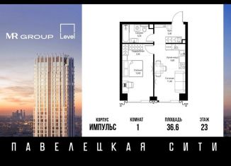 Продаю 1-комнатную квартиру, 36.6 м2, Москва, метро Серпуховская