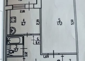 1-ком. квартира на продажу, 37.6 м2, Уфа, Российская улица, 163/2, Октябрьский район