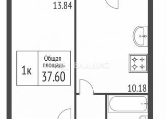 Продажа однокомнатной квартиры, 37.6 м2, Владимирская область, Северная улица, 2Б