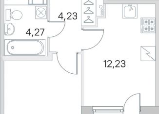 Продаю 1-комнатную квартиру, 34.5 м2, посёлок Шушары