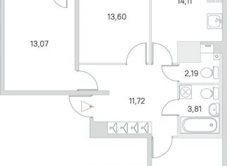 Продаю 3-комнатную квартиру, 72.1 м2, городской посёлок Янино-1, ЖК Ясно-Янино, Ясная улица, 15