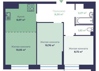 Продаю 3-ком. квартиру, 52.3 м2, Ярославль