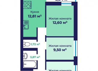 Продам 3-ком. квартиру, 59 м2, Ярославль