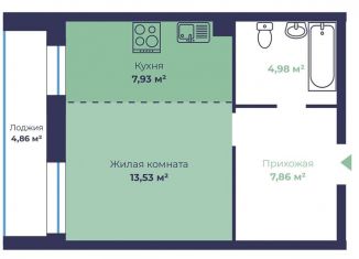 Продажа 1-ком. квартиры, 36.7 м2, Ярославль