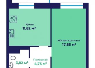 1-ком. квартира на продажу, 39.9 м2, Ярославль, Фрунзенский район