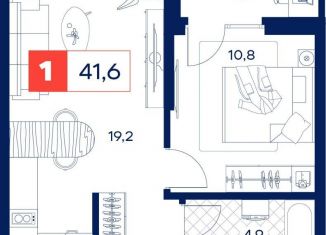 Продаю 1-комнатную квартиру, 41.6 м2, Тюмень, Калининский округ, Пышминская улица, 216А