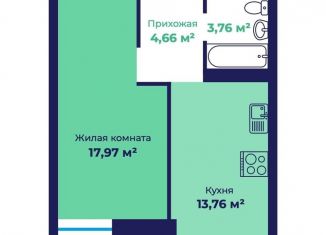 Продажа 1-комнатной квартиры, 41.6 м2, Ярославль