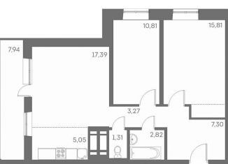 Продается трехкомнатная квартира, 67.7 м2, Новосибирск, Междуреченская улица, 5/2, Ленинский район