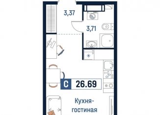 Продаю квартиру студию, 26.7 м2, Мурино