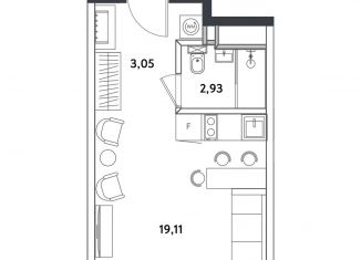 Продаю квартиру студию, 25.6 м2, Москва, Окружной проезд, 10Г, ЖК Измайловский Парк