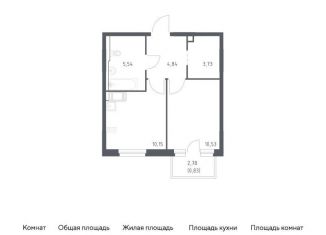 Продаю 1-ком. квартиру, 35.6 м2, Санкт-Петербург