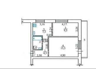 Продаю 2-ком. квартиру, 41.5 м2, Крым, улица Ленина, 5