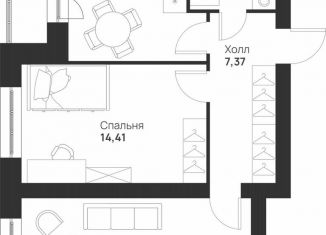 Продажа двухкомнатной квартиры, 56 м2, Тула, улица Героя России Зиничева, 8