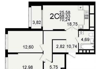 Продажа 1-ком. квартиры, 41.8 м2, Рязань