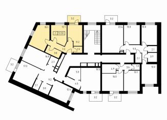 Продам 2-ком. квартиру, 51.3 м2, деревня Скотное, Вересковая улица, 5к2