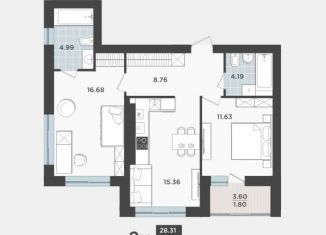 Продаю двухкомнатную квартиру, 63.4 м2, Калининград
