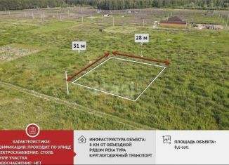 Продаю участок, 8.6 сот., деревня Решетникова, Береговая улица, 3