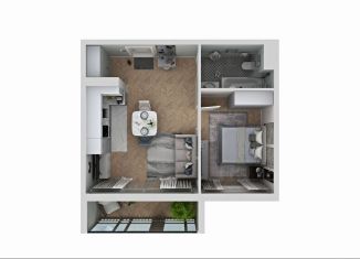 Продается 1-комнатная квартира, 43 м2, Миасс