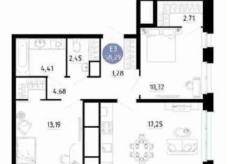 Продается двухкомнатная квартира, 58.3 м2, Рязань
