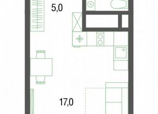 Квартира на продажу студия, 28.9 м2, Котельники, микрорайон Новые Котельники, 22
