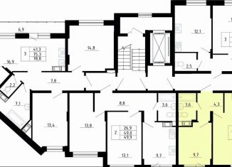 1-ком. квартира на продажу, 41.8 м2, деревня Скотное, Рождественская улица, 2
