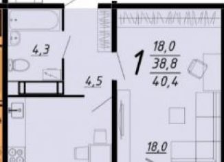 Продаю 1-комнатную квартиру, 40.4 м2, Воронеж, Ленинградская улица, 20