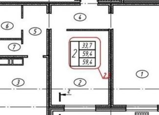 Продаю 2-ком. квартиру, 59.4 м2, Воронеж, улица Загоровского, 5/1