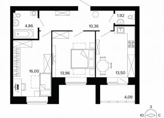 Продаю двухкомнатную квартиру, 65.4 м2, Берёзовский, улица Победы, 5, ЖК Уют-Сити