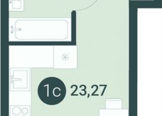 Продаю квартиру студию, 24 м2, Тюмень, улица Первооткрывателей, 9