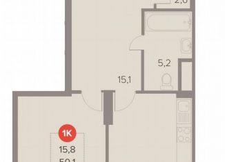 Продажа 1-комнатной квартиры, 51.5 м2, Люберцы, Октябрьский проспект, 28А