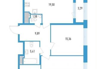 Продажа 2-ком. квартиры, 78.7 м2, Санкт-Петербург, улица Типанова, 22, улица Типанова