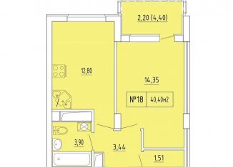 Продажа однокомнатной квартиры, 38.2 м2, Феодосия