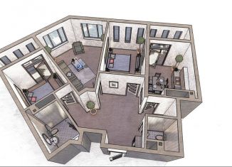 Продается трехкомнатная квартира, 85 м2, Грозный, Старопромысловское шоссе, 7, Путинский район