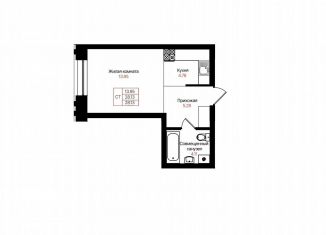 Продам однокомнатную квартиру, 28.1 м2, Казань