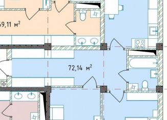 Продажа 2-ком. квартиры, 72.1 м2, Грозный, Социалистическая улица, 14А