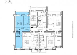 2-комнатная квартира на продажу, 72.2 м2, Воронеж, переулок Здоровья, 90Г/1к1