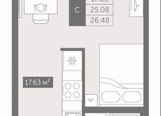 Продаю квартиру студию, 26.5 м2, деревня Новое Девяткино