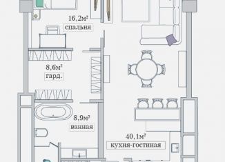 Продается четырехкомнатная квартира, 95.1 м2, Москва, улица Новый Арбат, 32, район Арбат