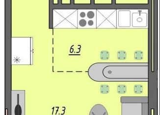 Продаю 1-ком. квартиру, 36.8 м2, Оренбург, улица Поляничко, 3, ЖК Акварель