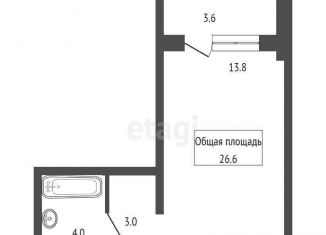 Продажа квартиры студии, 26 м2, Новосибирск, метро Площадь Ленина