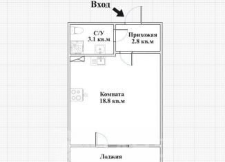 Квартира на продажу студия, 27 м2, Кудрово, Центральная улица, 52к3, ЖК Вена