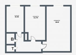 Продажа 2-ком. квартиры, 47.6 м2, Санкт-Петербург, 17-я линия Васильевского острова, 40, метро Василеостровская