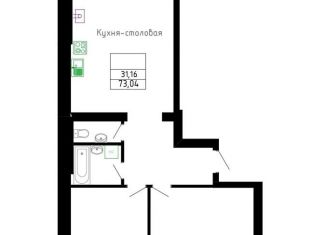 Продам 2-комнатную квартиру, 73.8 м2, Элиста, 9-й микрорайон, 142А, 9-й микрорайон